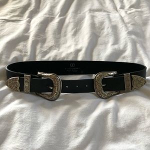 B-LOW THE BELT double western buckle belt